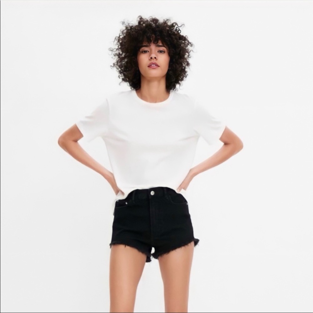 Zara Mid- Rise Shorts